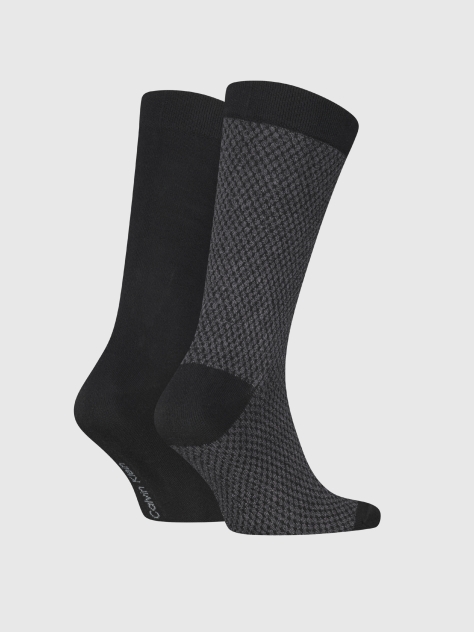 Black 2 Pack Classic Socks  Men