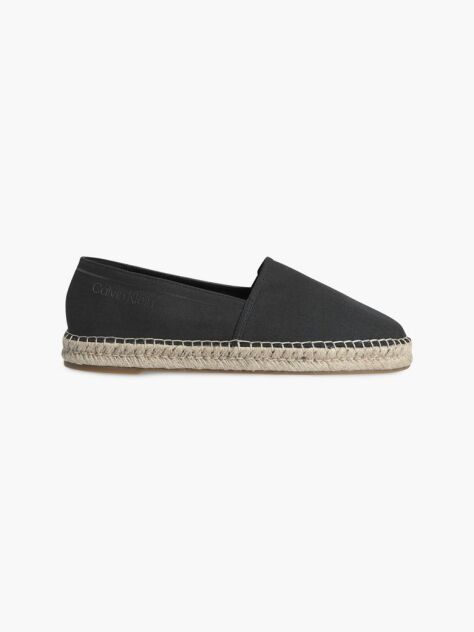 Black Recycled Denim Espadrilles  Men