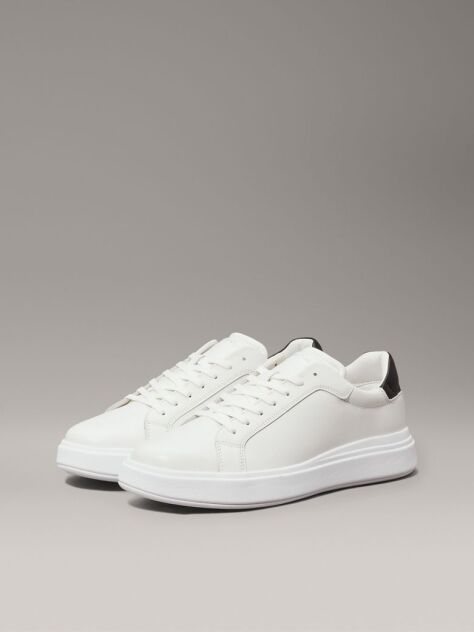Λευκό Δερμάτινα Sneakers  Άνδρας