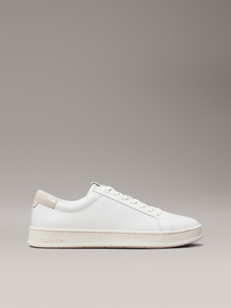Λευκό Δερμάτινα Sneakers  Άνδρας