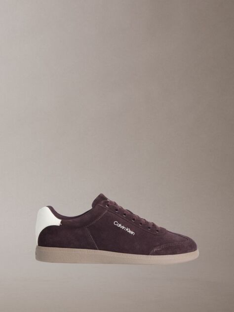 Red Suede Wingtip Trainers  Men
