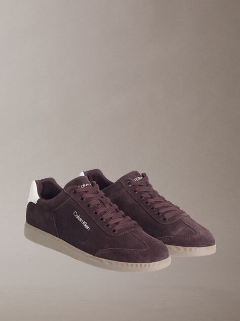 Red Suede Wingtip Trainers  Men