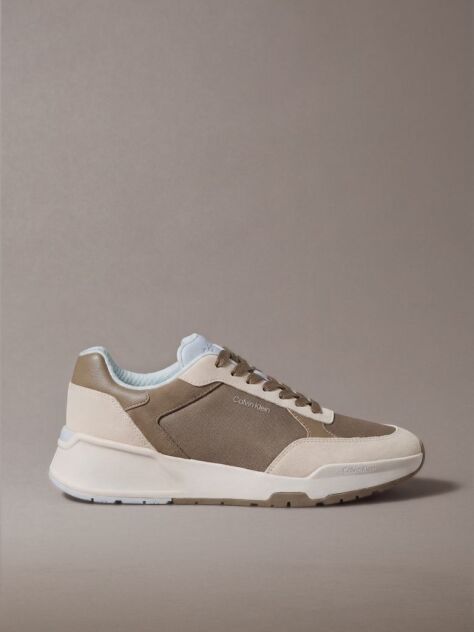 Brown Suede Chunky Dad Sneakers  Men