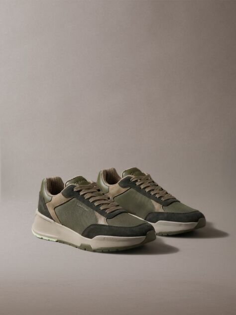 Πράσινο Δερμάτινα Chunky Dad Sneakers  Άνδρας