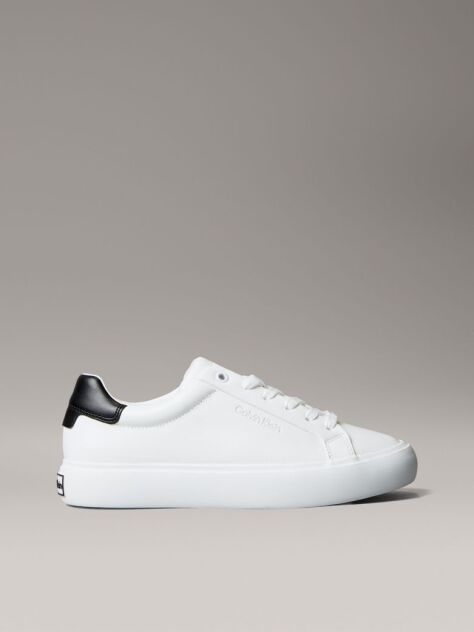 White Lace-Up Trainers  Women