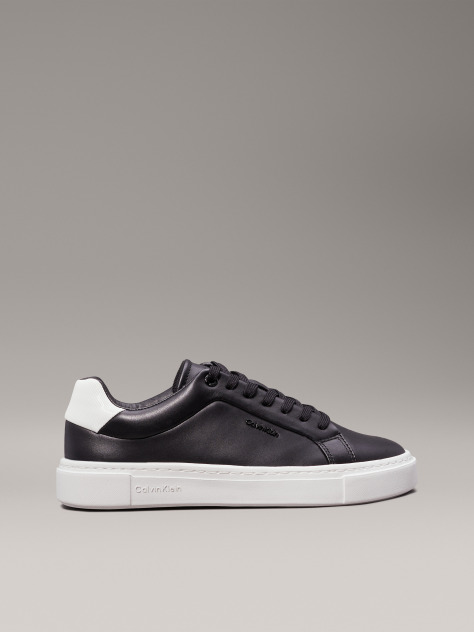 Μαύρο Δερμάτινα Sneakers  Γυναίκα