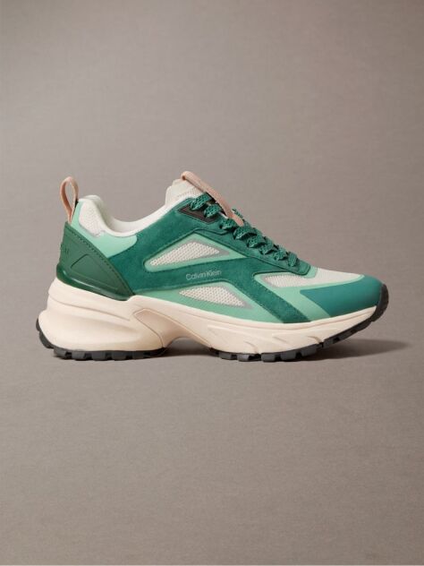 Πράσινο Sneakers Από Πλεκτό Δίχτυ  Γυναίκα