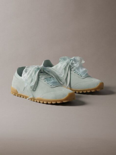 Μπλε Αθλητικά Sneakers από Σουέτ Organza  Γυναίκα