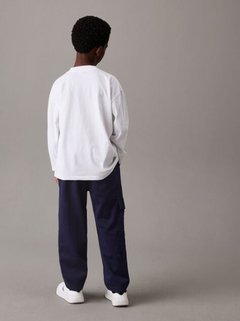 Blue Relaxed Skater Cargo Trousers  Boys