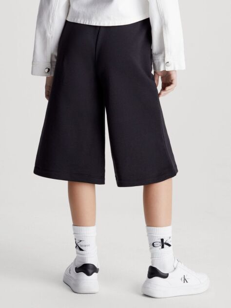 Black CK Logo Culotte Sweatpants  Girls