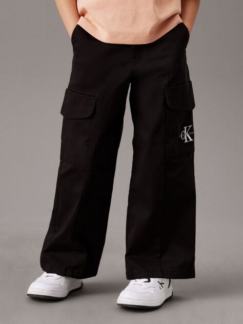 Black Cargo Trousers  Girls