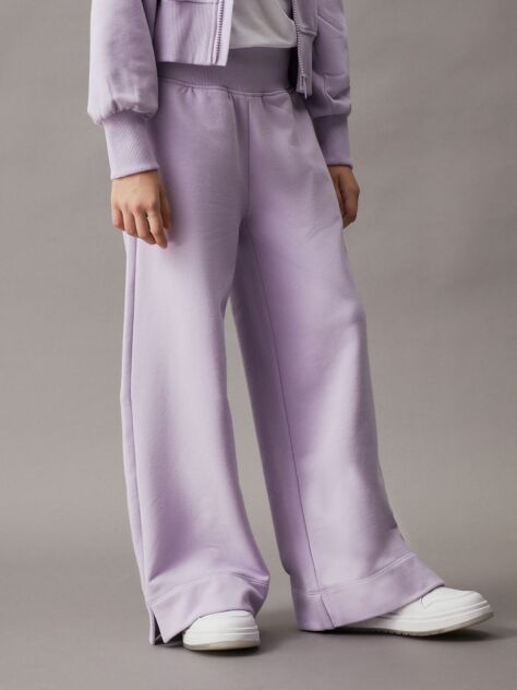 Purple Kids' Straight Leg Terry Logo Joggers  Girls