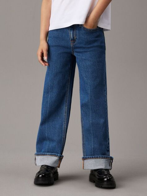 Denim High Rise Relaxed Jeans  Girls