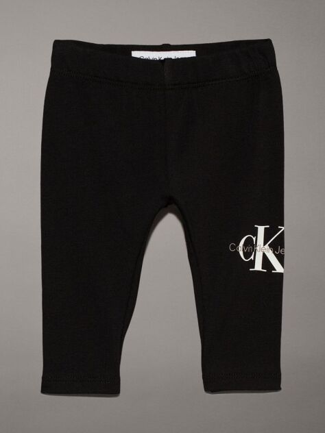 Black Newborn Monogram Leggings  Newborn