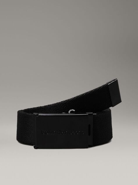 Μαύρο Παιδική Unisex Ζώνη Από Canvas Με Λογότυπο  Παιδικό Unisex