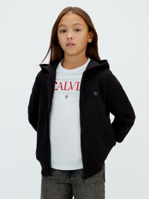 Black Zip Hoodie  Kids Unisex