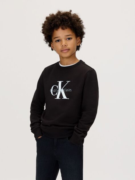 Black Kids' Logo Sweatshirt  Kids Unisex