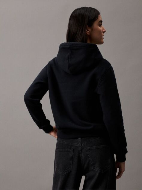 Black Monogram Hoodie  Women