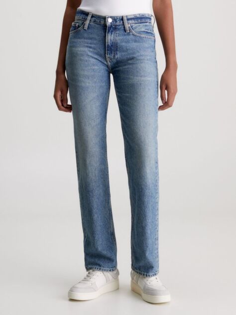 Denim Τζιν Με Χαμηλή Μέση Σε Ίσια Γραμμή  Γυναίκα