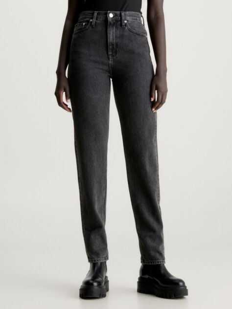 Black Authentic Slim Straight Jeans  Women