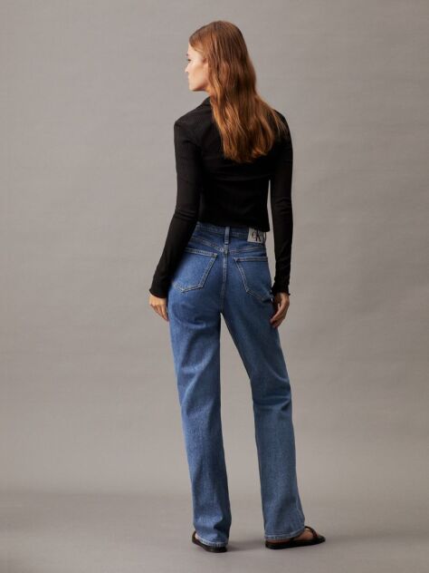 Denim Ψηλόμεσο Τζιν Σε Ίσια Γραμμή  Γυναίκα