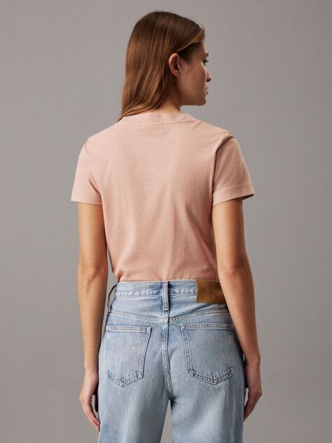 Πορτοκαλί Slim T-shirt Με Μονόγραμμα  Γυναίκα