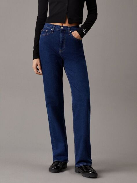 Denim High Rise Straight Jeans  Women