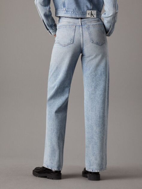 Denim Ψηλόμεσο Τζιν Με Άνετη Γραμμή  Γυναίκα