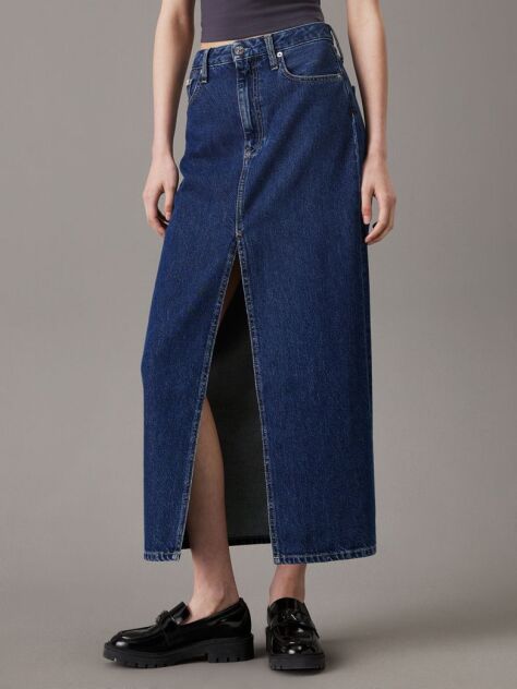 Denim Denim Maxi Skirt  Women