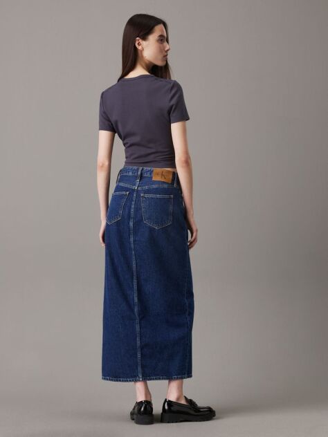 Denim Denim Maxi Skirt  Women