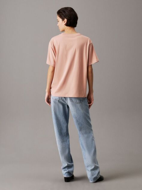 Orange Relaxed Monogram T-shirt  Women