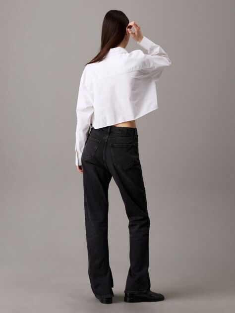 Black Authentic Slim Straight Jeans  Women
