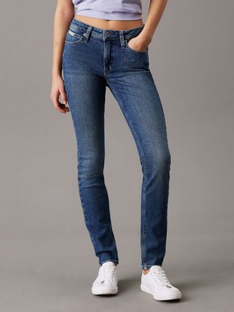 Denim Mid Rise Skinny Jeans  Women
