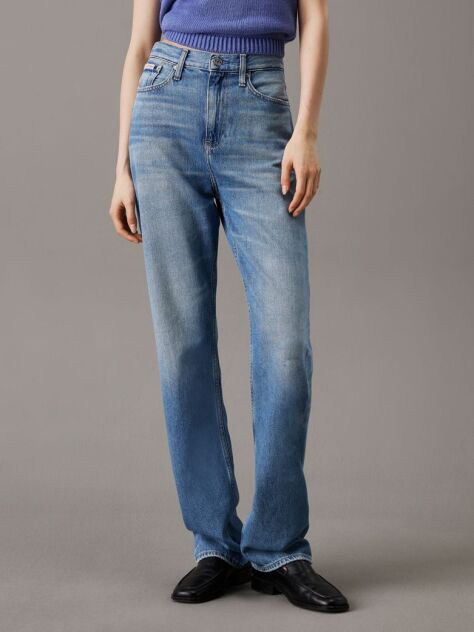 Denim Ψηλόμεσο Τζιν Σε Ίσια Γραμμή  Γυναίκα