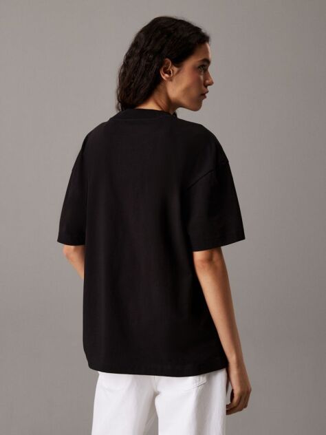 Black Boyfriend Badge T-shirt  Women