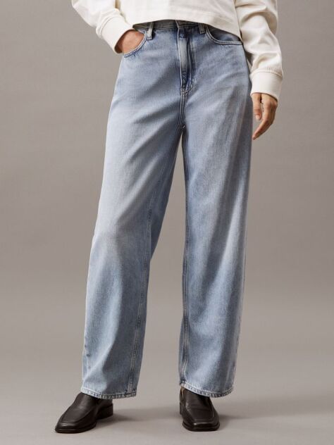 Denim High Rise Barrel Jeans  Women