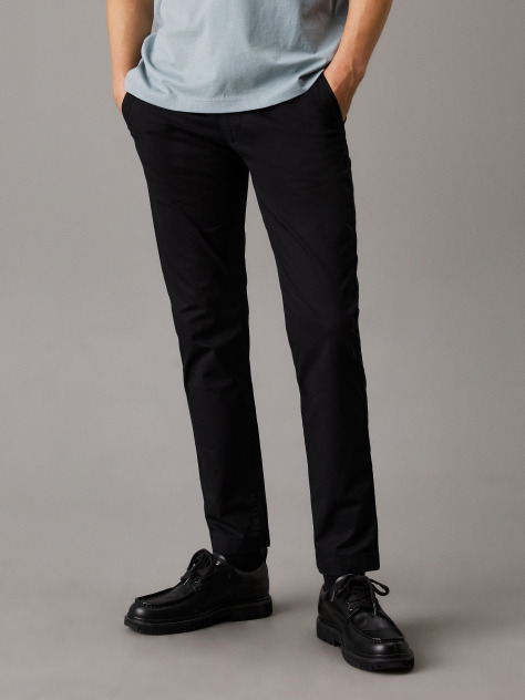Μαύρο Παντελόνι Chino Σε Tapered Γραμμή  Άνδρας
