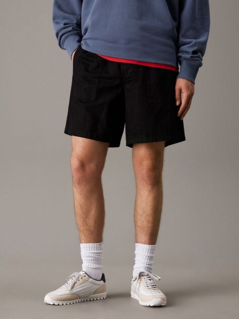Black Men's linen shorts, perfect for casual looks  Men