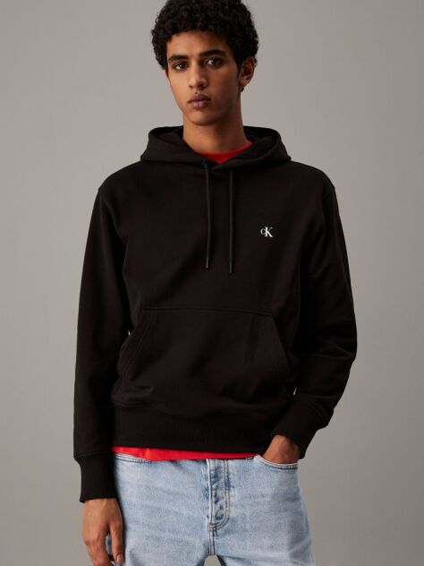 Black Back Logo Graphic Hoodie  Men