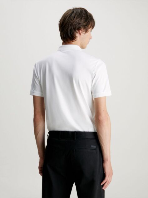 White Slim Polo Shirt  Men
