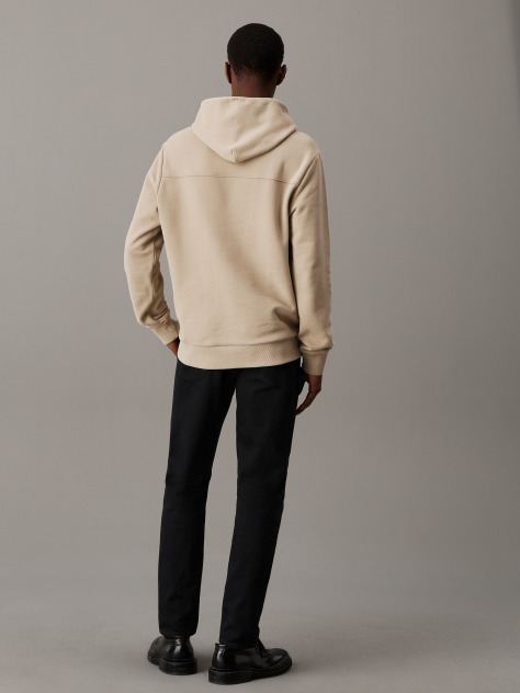 Μπεζ Hoodie Με Λογότυπο  Άνδρας