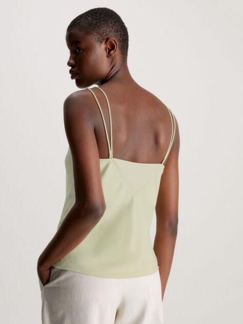 Yellow Crepe Cami Top  Women