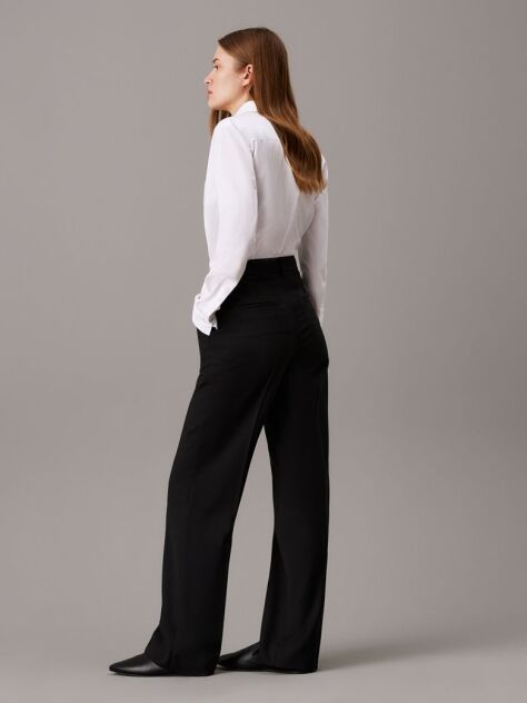 White Slim Stretch Shirt  Women