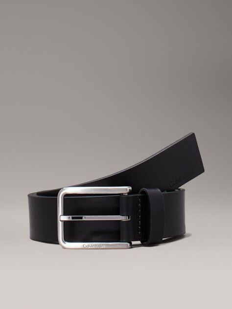 Black Leather Belt  Men