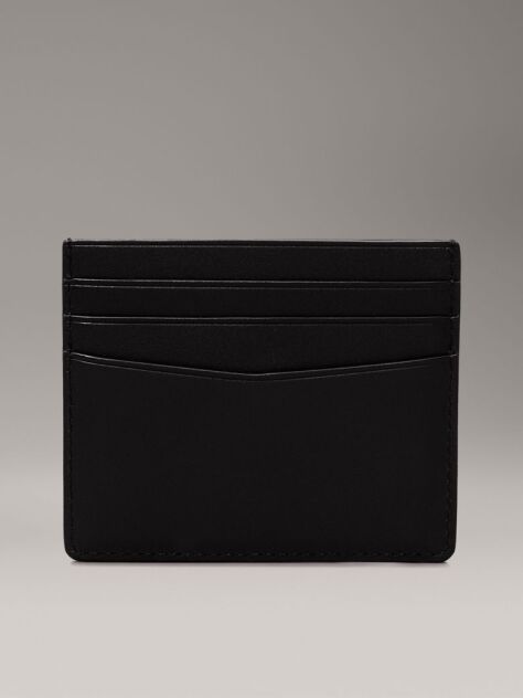 Black Leather RFID Cardholder  Men