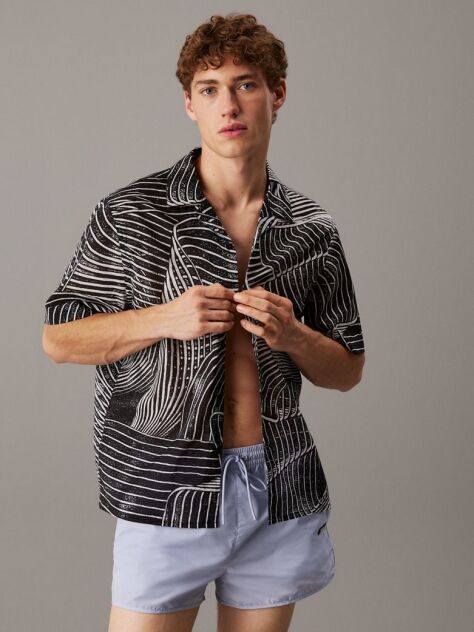 Multi Πουκάμισο Beachwear Με All-Over Τύπωμα  Άνδρας