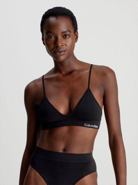 Black Triangle Bikini Top - CK Meta Essentials  Women