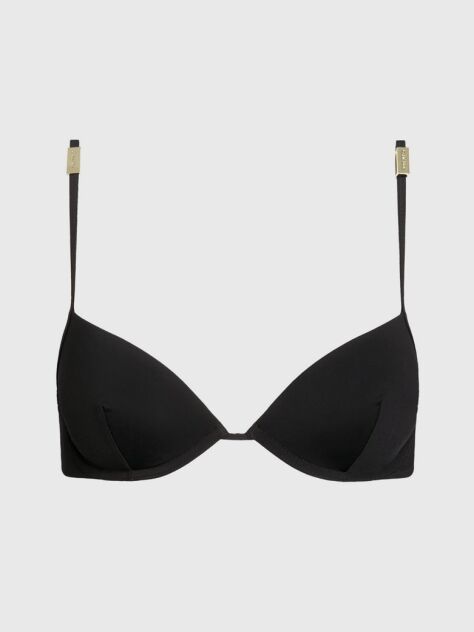 Black Push Up Bikini Top - Core Solids  Women