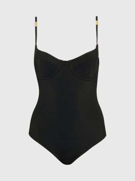 Black Balconette Swimsuit - Core Solids  Women