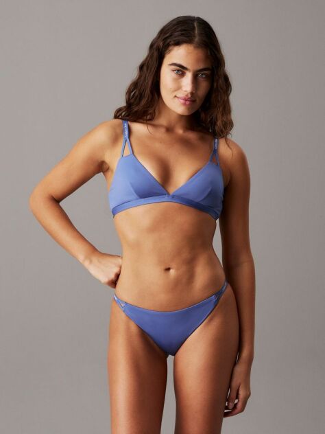 Blue Triangle Bikini Top - CK Split Elastic  Women